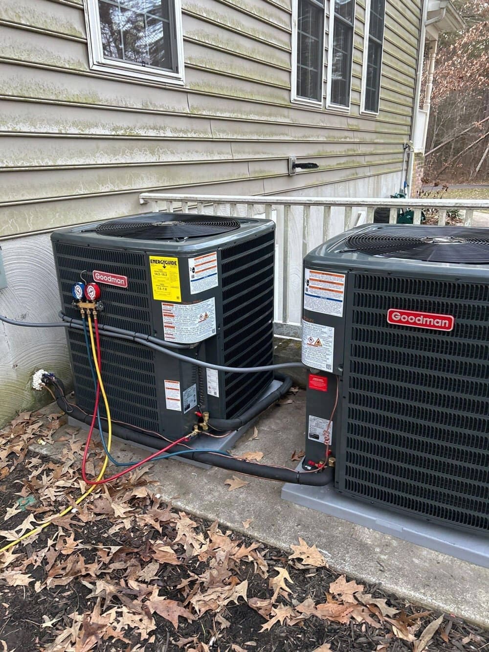 Our Work Dual Goodman AC condenser units